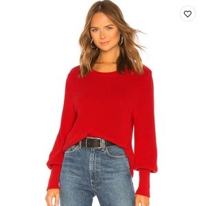 Bishop Sleeve Sweater from 525 on Revolve